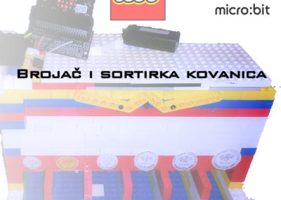 Brojač/sorter kovanica pomoću microbit-a i Lego kockica