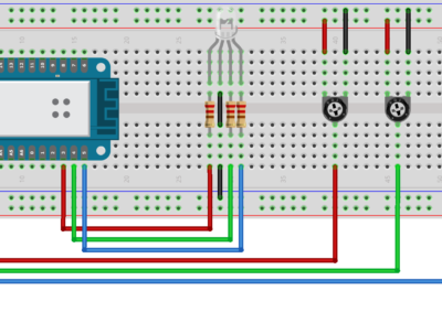 Upravljanje bojom RGB diode pomoću potenciometra